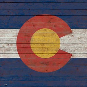 Colorado Flag Dark Wood PS5 Digital Edition Console Skin